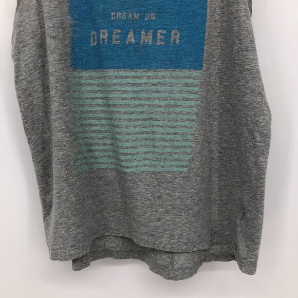 Old Navy Active Grey Blue graphic Tank top Dream On Dreamer women’s  Large - Picture 11 of 13